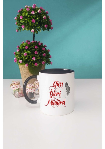 Yazı Işleri Müdürü Hediye Kupa Bardak Siyah