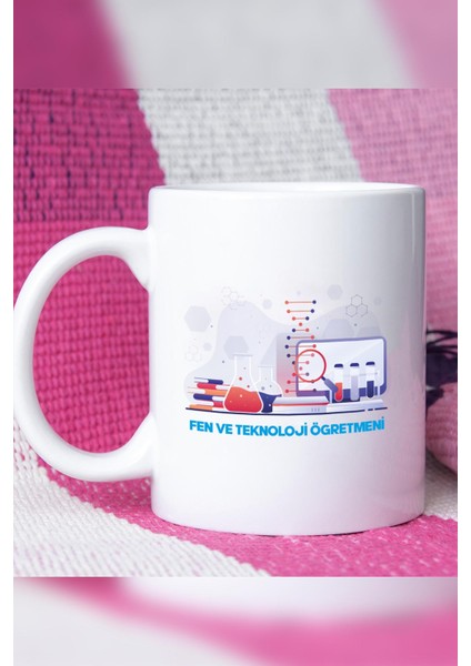 Fen ve Teknoloji Öğretmeni Kupa Bardak Beyaz modelleri