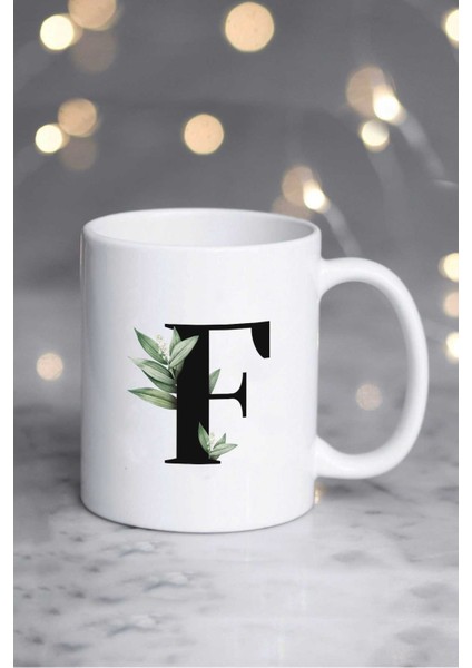 Botanik F Harfli Kupa Bardak Beyaz fiyatları