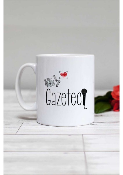 Gazeteci Kupa Bardak Beyaz