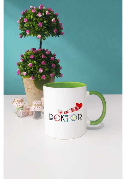 En Tatlı Doktor Kupa Bardak Yeşil