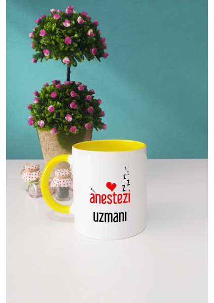 Anestezi Uzmanı Kupa Bardak Sarı
