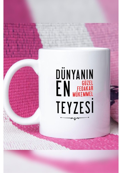 Teyzeye Hediye Kupa Bardak Beyaz modelleri