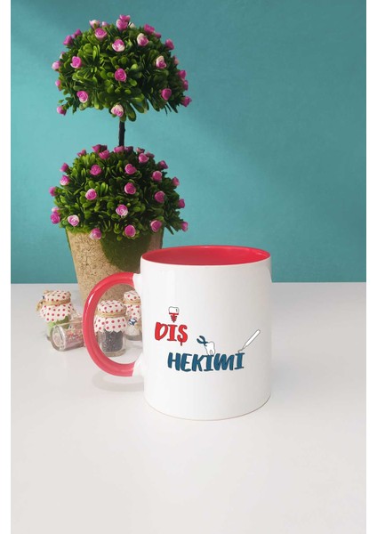 Diş Hekimi Kupa Bardak Kırmızı