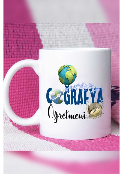 Coğrafya Öğretmeni Kupa Bardak Beyaz modelleri