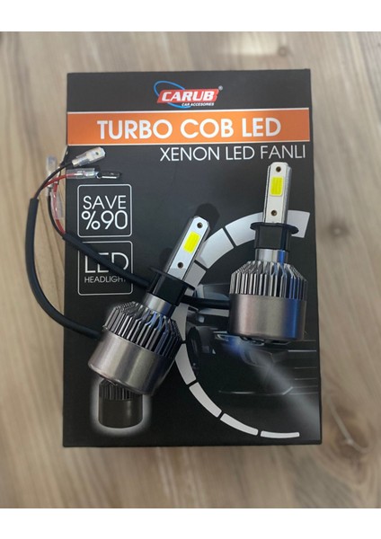 H-3 Şimşek Etkili LED Zenon Oto Farı 12-24UYUMLU 48W 8.000LMN