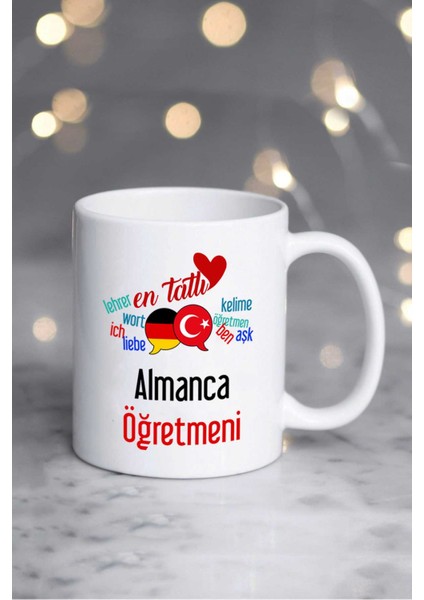 En Tatlı Almanca Öğretmeni Kupa Bardak Beyaz