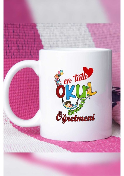En Tatlı Okul Öncesi Öğretmeni Kupa Bardak Beyaz modelleri