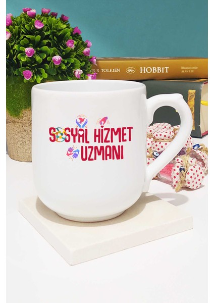 Sosyal Hizmet Uzmanı Hediye Kupa Bardak Oval