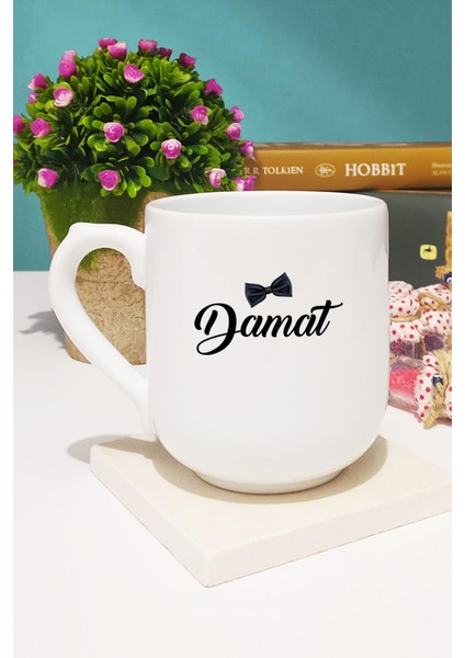 Damat Hediye Kupa Bardak Oval