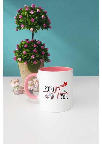 En Tatlı Paramedik Hediye Kupa Bardak Pembe