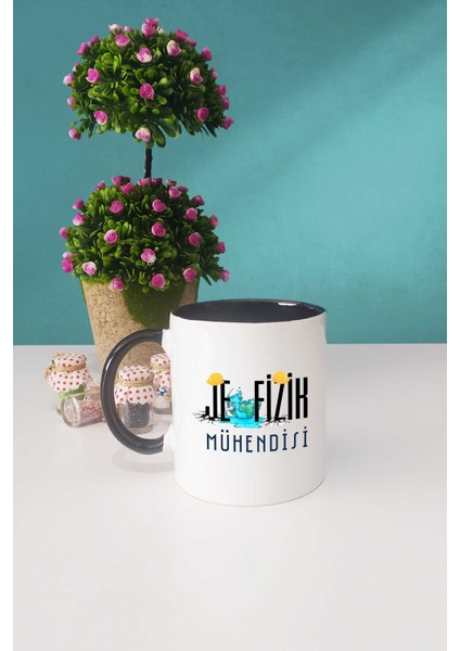 Jeofizik Mühendisi Hediye Kupa Bardak Siyah