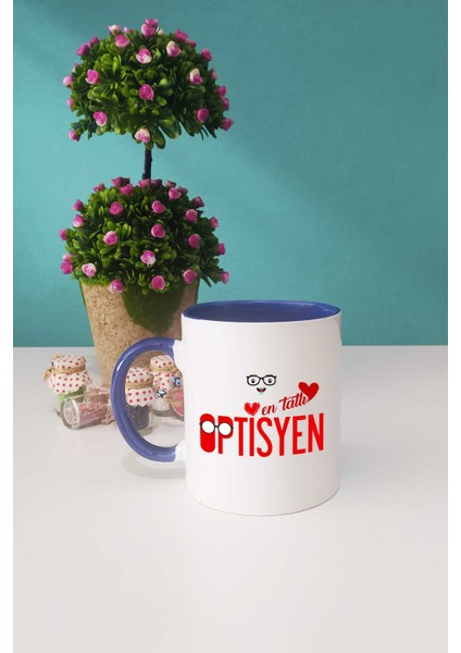 En Tatlı Optisyen Hediye Kupa Bardak Lacivert