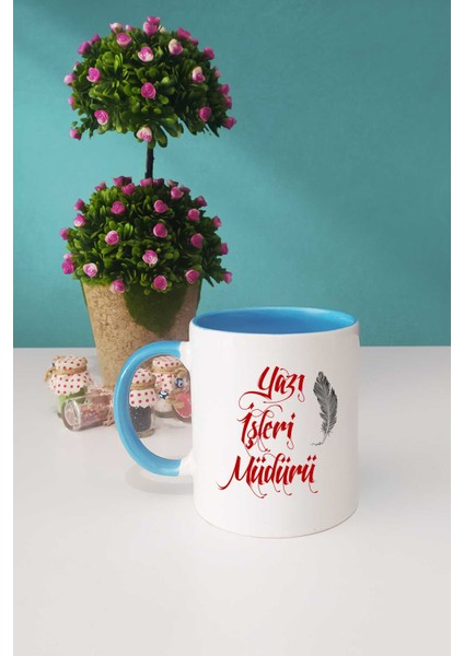 Yazı Işleri Müdürü Hediye Kupa Bardak Mavi