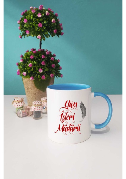 Yazı Işleri Müdürü Hediye Kupa Bardak Mavi fiyatları