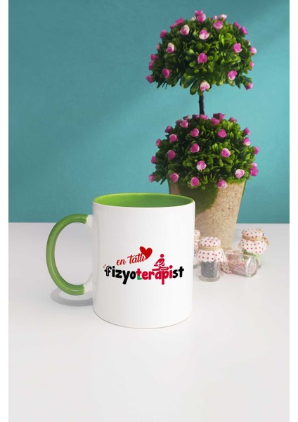 En Tatlı Fizyoterapist Kupa Bardak Yeşil
