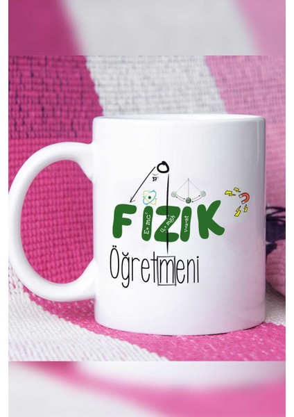 Fizik Öğretmeni Kupa Bardak Beyaz