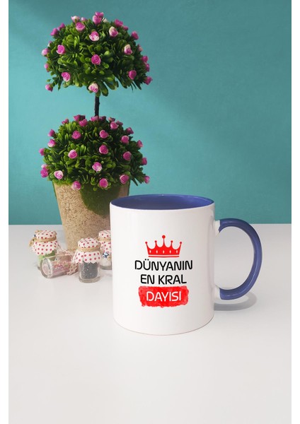 Dayıya Hediye Dünyanın En Kral Dayısı Kupa Bardak Lacivert fiyatları