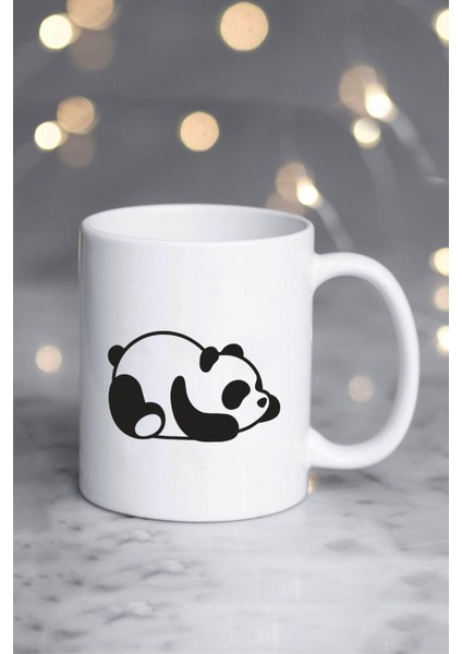 Uykucu Panda Kupa Bardak Beyaz fiyatları
