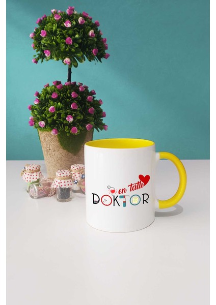 En Tatlı Doktor Kupa Bardak Sarı