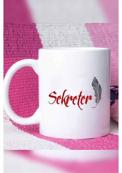 Sekretere Hediye Sekreter Kupa Bardak Beyaz modelleri