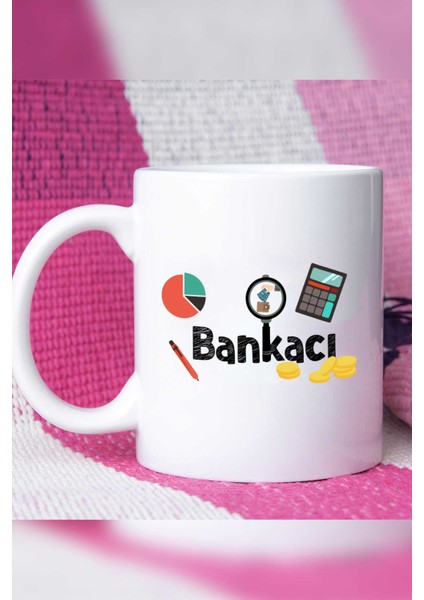 Bankacıya Hediye Bankacı Kupa Bardak Beyaz modelleri