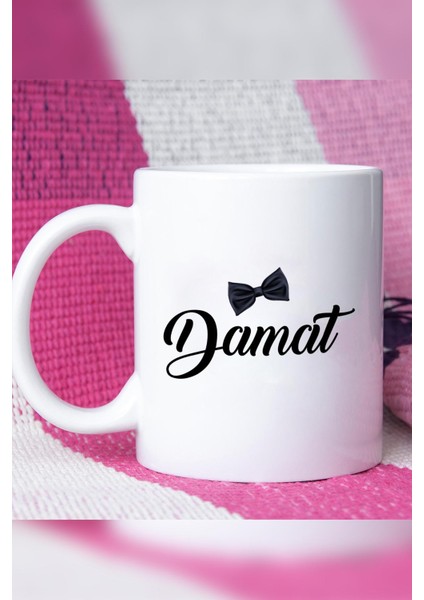 Damat Hediye Kupa Bardak Beyaz modelleri
