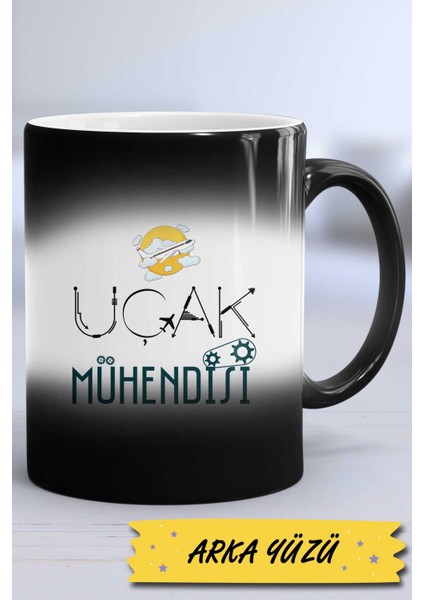 Uçak Mühendisi Hediye Kupa Bardak Sihirli modelleri