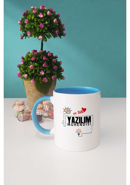 En Tatlı Yazılım Mühendisi Kupa Bardak Mavi