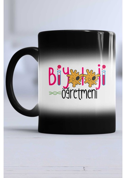 Biyoloji Öğretmeni Hediye Kupa Bardak Sihirli