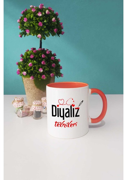 Diyaliz Teknikeri Kupa Bardak Turuncu