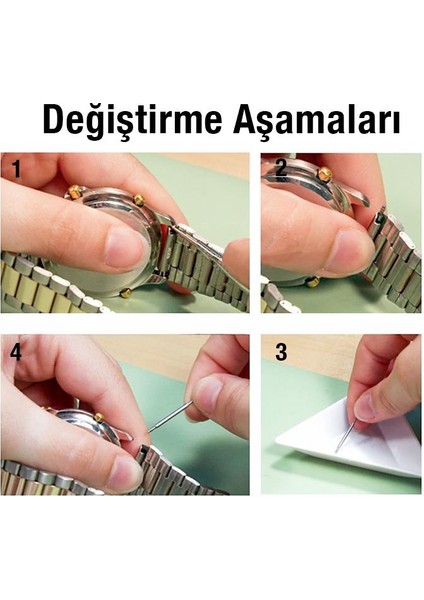 108 Adet 8mm ve 25 mm Arası Saat Pimi,paslanmaz Çelik Yaylı Susta Saat Pimi Değiştirme Aparatı indirimleri