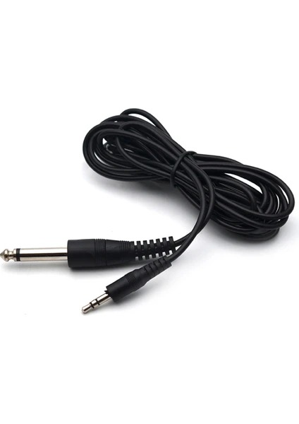 BK Teknoloji 3.5 mm Trs Stereo Erkek - 1/4 (6.35 Mm) Ts Mono Erkek Ses Kablosu 1.5m