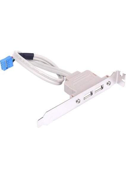 Pc Anakart 9 Pin Header 2 Port USB 2.0 Anakart Arka Panel Genişletme Braketi