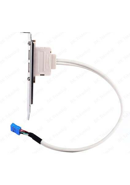 Pc Anakart 9 Pin Header 2 Port USB 2.0 Anakart Arka Panel Genişletme Braketi