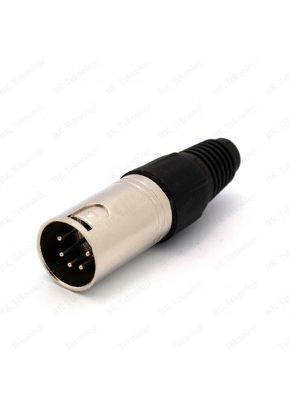 5 Pin Xlr Erkek Kablo Lehim Tipi Konnektör