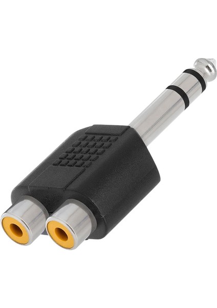 6.35MM 1/4 Erkek Stereo To 2rca Dişi Çevirici Adaptör