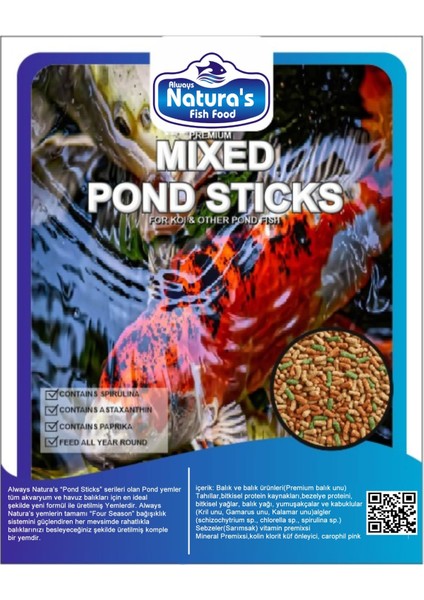 Always Natura's Pond Yem Mix 1000 gr Balık Yemi