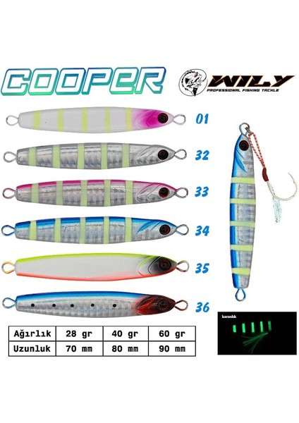 Cooper Jig 28 gr 70 mm 32