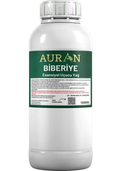 Biberiye Esansiyel Uçucu Yağ, Esans Koku Yağı Oda Kokusu 1 lt