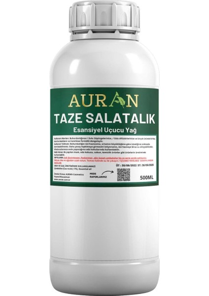 Salatalık Esansiyel Uçucu Yağ, Esans Koku Yağı Oda Kokusu 500 ml