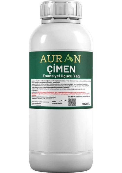 Çimen Esansiyel Uçucu Yağ, Esans Koku Yağı Oda Kokusu 500 ml