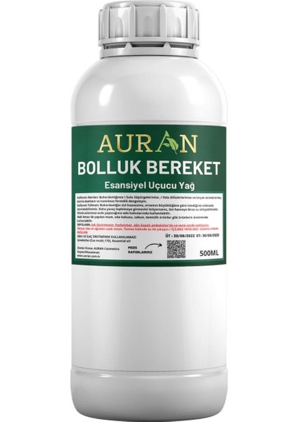 Bolluk Bereket Esansiyel Uçucu Yağ, Esans Koku Yağı Oda Kokusu 500 ml