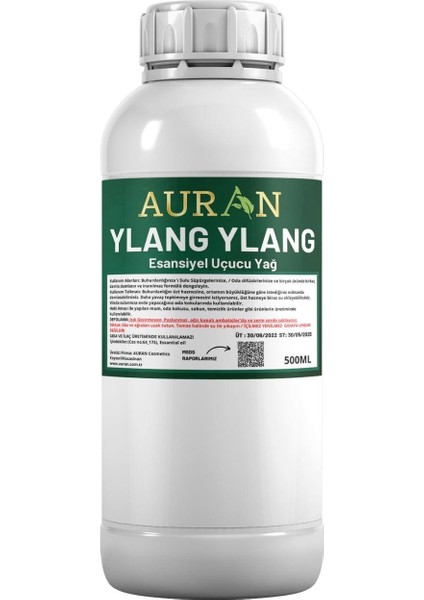 Ylang Ylang Esansiyel Uçucu Yağ, Esans Koku Yağı Oda Kokusu 500 ml