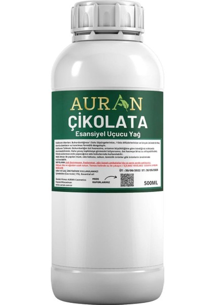 Çikolata Esansiyel Uçucu Yağ, Esans Koku Yağı Oda Kokusu 500 ml