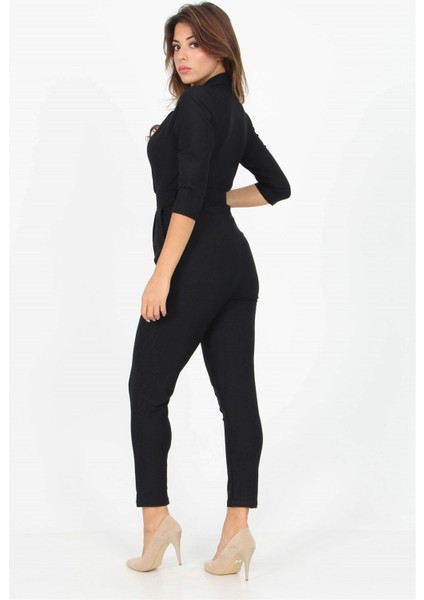 Kadın Kemerli Yeni Sezon Likralı Örme Tulum SHNZ07 modelleri