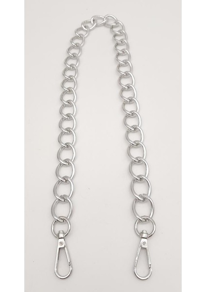 60 cm Gümüş Renk Kancalı Geniş Çanta Zinciri fiyatları