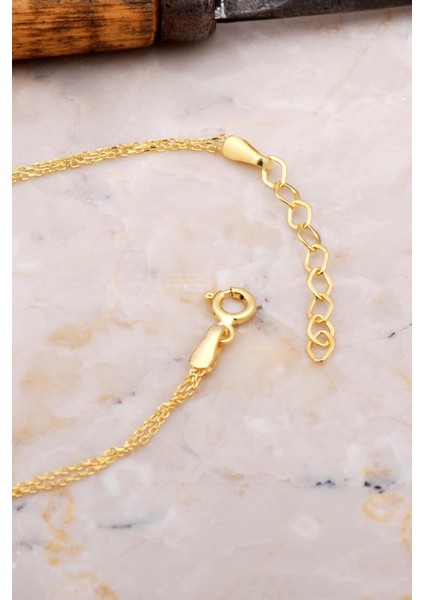 Doğal Pembe Kuvars Taşlı Damla Mini Altın Yaldızlı Gümüş Bileklik 4136 fiyatları