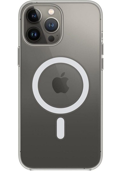 Apple iPhone 13 Pro Max Kılıf Magsafe Özellikli Şeffaf Kılıf Darbe Emici Sert Silikon fırsatları