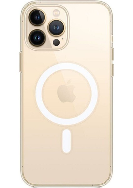 Apple iPhone 13 Pro Max Kılıf Magsafe Özellikli Şeffaf Kılıf Darbe Emici Sert Silikon indirimleri